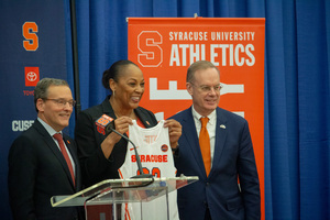 Syracuse women's basketball's nationwide search for its next head coach ended as former player Felisha-Legette Jack was hired.