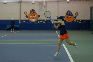 Miyuka Kimoto won two sets after dropping the first, ending a four-match singles losing streak.