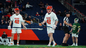 Syracuse's man-down unit, headlined by RIT transfer Michael Grace, didn't surrender a goal on 5-of-6 situations versus Vermont, allowing it to capture a 13-5 victory.